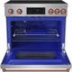 Thor Kitchen® Gordon Ramsay Collection 36" Stainless Steel Pro Style Induction Range with Tilt Panel Touch Control and Rose Gold Trim-1