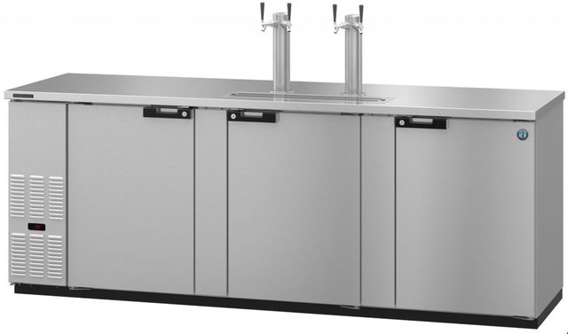 Hoshizaki Back Bar 96" 32.5 Cu. Ft. Stainless Steel Three Section Direct Draw Refrigerator-1