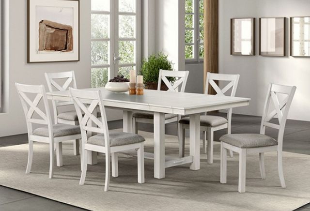 Furniture of America® Ferrone White Oak Dining Table-1