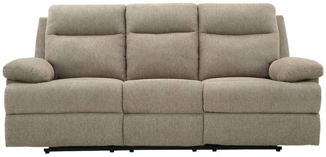 Signature Design by Ashley® Side-Swipe Mocha Manual Reclining Sofa-1