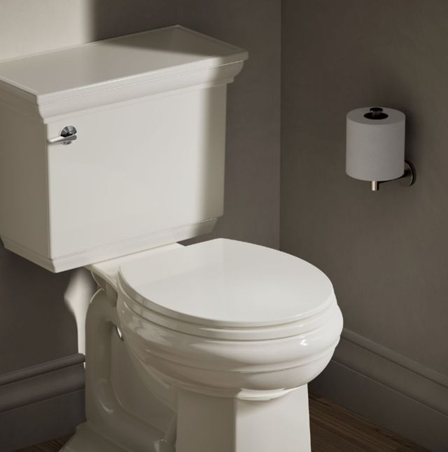 KOHLER® Brevia™ Biscuit Quiet-Close™ Round Toilet Seat-4