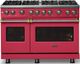 Viking® 5 Series 48" Valentine Pro Style Gas (LP) Range with Brushed Brass Trim-3