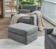 Universal Explore Home™ Customizable Coastal Living Outdoor Brooke Fabric Ottoman-2