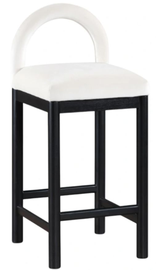 Meridian Furniture Conrad Black/Cream Counter Stool-0