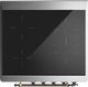 Ilve® Majestic III 30" Stainless Steel Pro Style Induction Range with Solid Door and Burnished Trim-2