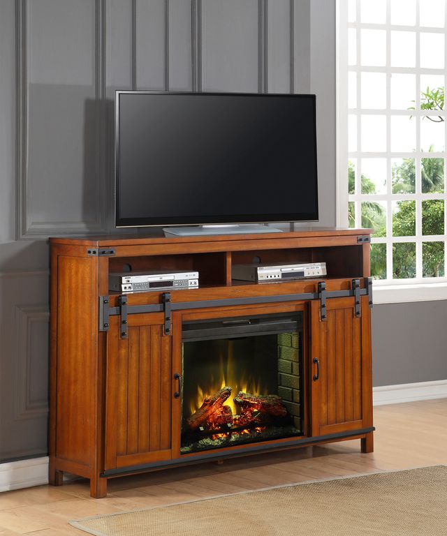 Legends Home Industrial 64" Fireplace Console-0