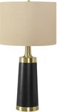 Monarch Specialties Inc. 28"H Black Metal Table Lamp-0