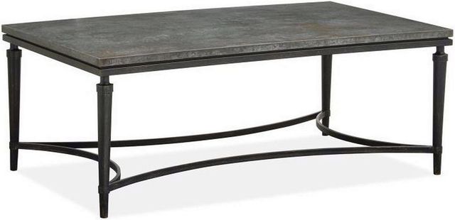 Magnussen Home® Waylon Galvanized Copper Rectangular Cocktail Table-0
