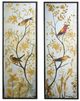 A & B Home 2-Piece Antique Mirror Wall Art Set-0