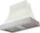 AGA Cascade 36" White Wall Mounted Range Hood  with Brushed Nickel Trim-0