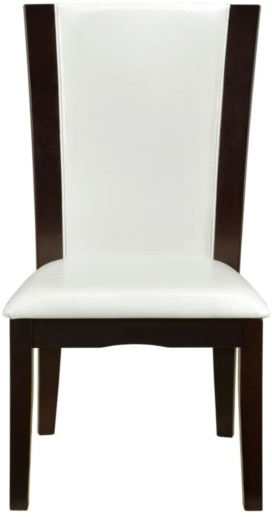 Homelegance® Daisy White/Espresso Side Chair-2