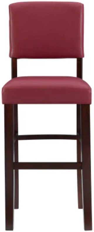 Linon Monaco Red Bar Stool-3