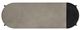 Armen Living Dua Gray Console Table with Black Metal Frame -3