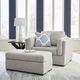 Benchcraft® Evansley Pewter Ottoman-3