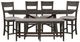 Liberty Furniture Double Bridge 6-Piece Dark Chestnut/Gray Gathering Table Set-0