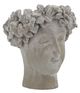 A & B Home Dahlia Gray Short Statue Planter-0