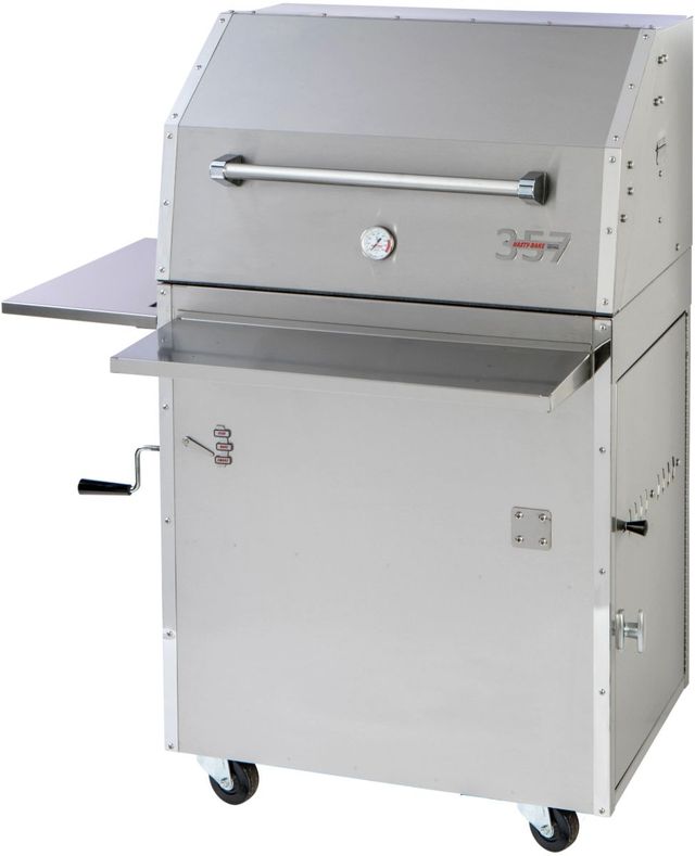 Hasty Bake PRO Series 30" Stainless Steel Charcoal Freestanding Grill-0