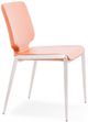 VIG Furniture Modrest Eileen 2-Piece Orange/White Dining Chair Set-2