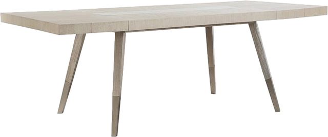 Magnussen Home® Lenox Acadia White/Bronze Glass/Warm Silver Rectangular Dining Table-1
