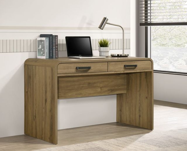 Crown Mark Nyomi Light Brown Writing Desk-1