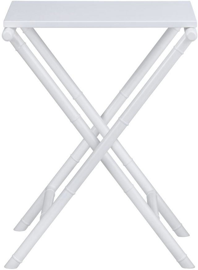 Crestview Collection Sandy Shores White Tray Table-1