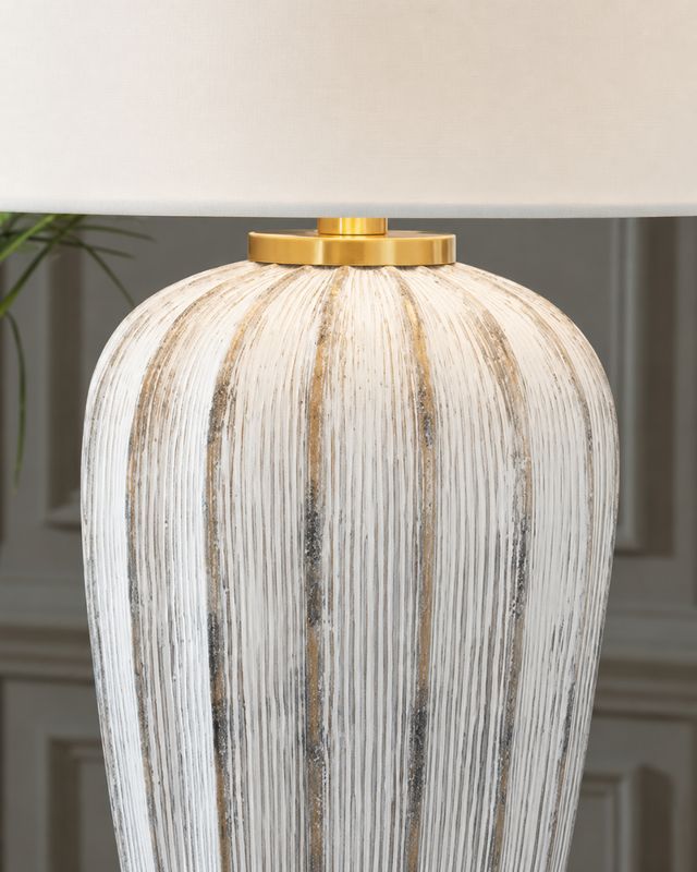 Signature Design by Ashley® Lanwell Antique Gray Poly Table Lamp-2