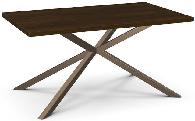 Amisco Customizable Asterisk Birch Rectangular Table with Decorative Bolts-0