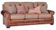Mayo Customizable 5587LF Leather and Fabric Sofa-1