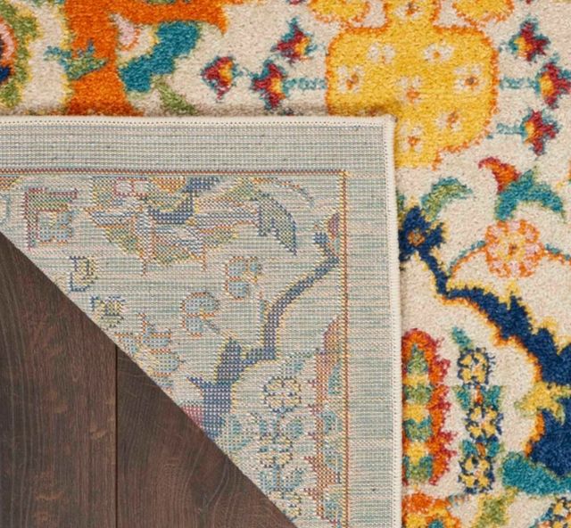 Nourison Home™ Allur Yellow Multicolor 5'x7' Style 1 Area Rug-3