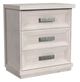 Elements International Avalanche Antique White 3-Drawer Nightstand-0