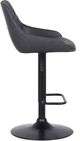 Armen Living Anibal Black/Gray Adjustable Height Stool-3