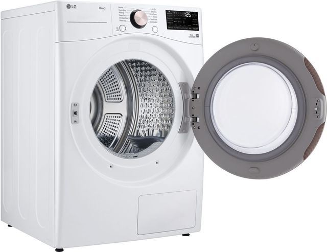 LG 7.8 Cu. Ft. White Ventless Electric Dryer with Dual Inverter HeatPump™ Technology and Wi-Fi Connectivity-3