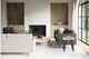 Moe's Home Collection Alpert Light Brown Marble Square Accent Table with Black Iron Legs-3
