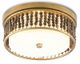 Currey & Company Ferber White/Polished Nickel Flush Mount Light-0