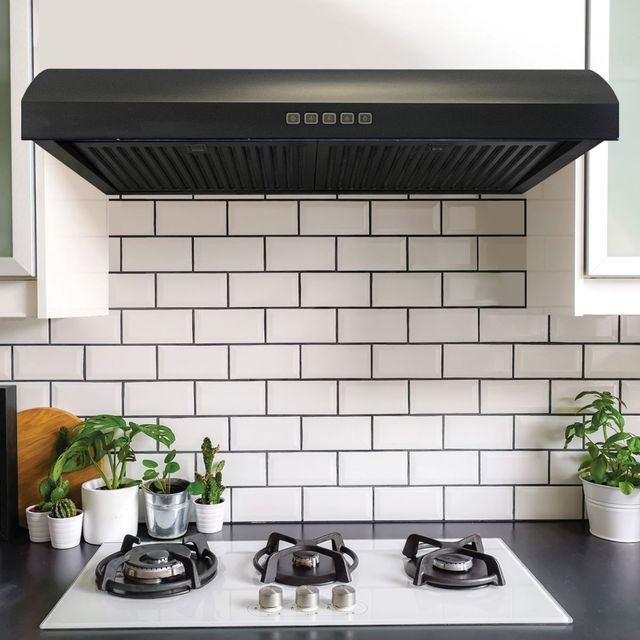 XO XOE2 30" Black Under Cabinet Range Hood -2
