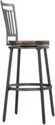 American Woodcrafters Filmore Golden Oak/Slate Gray 25" Barstool-2