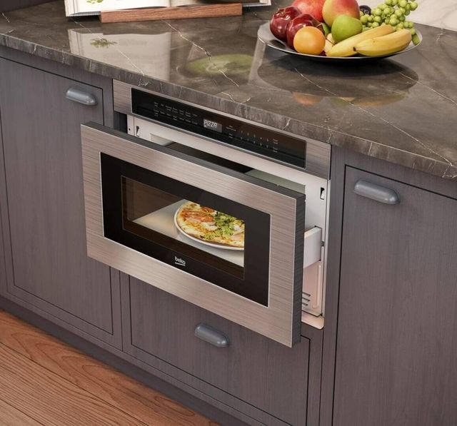 Beko 1.2 Cu. Ft. Stainless Steel Built In Microwave Drawer-2