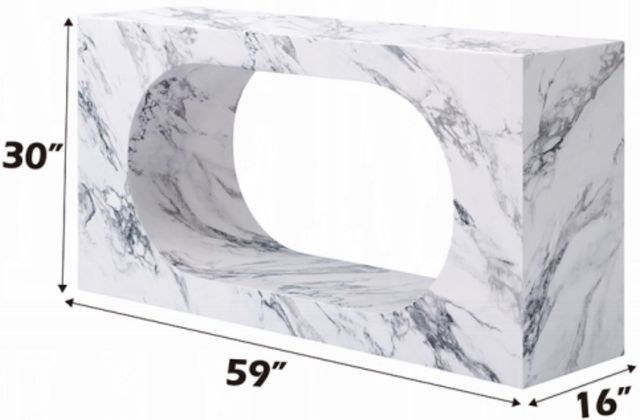 ACME Furniture Fritzy White Console Table-2