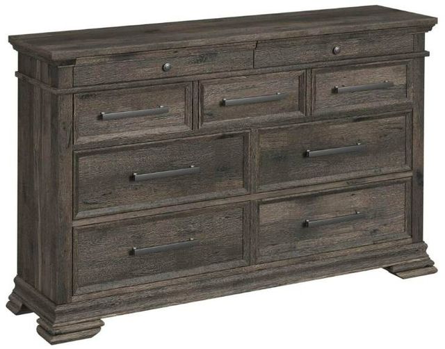 Elements International Park Ridge Charcoal Dresser and Mirror-1
