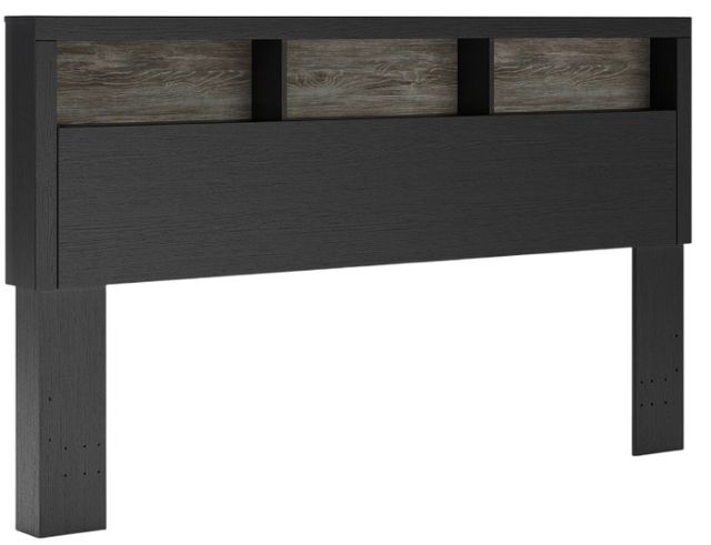 Signature Design by Ashley® Jonnifer Black/Gray Lighted King Bookcase Headboard-0