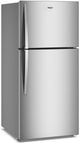 Whirlpool® 30" 19 Cu. Ft. Fingerprint-Resistant Stainless Steel Top Freezer Refrigerator with Total Coverage Cooling-1
