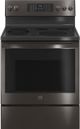 GE Profile™ 30" Fingerprint Resistant Black Stainless Steel Free Standing Electric Range-0