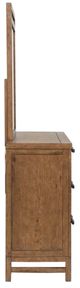 Magnussen Home® Conway Honey Wheat Drawer Dresser with Portrait Mirror-3