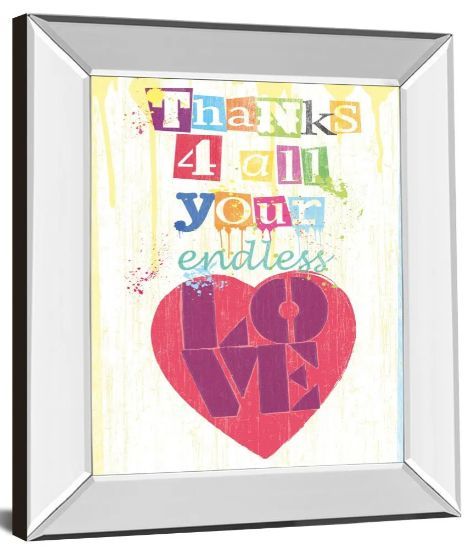 Classy Art Must Be Love Il by Tom Frazier Mirror Framed Wall Art-1