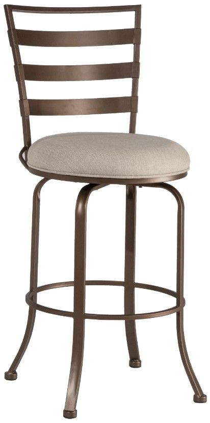 HH2 Home Kaufman Brown Swivel Bar Stool-0