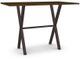 Amisco Customizable Alex 36" Walnut Veneer Bar Table-0