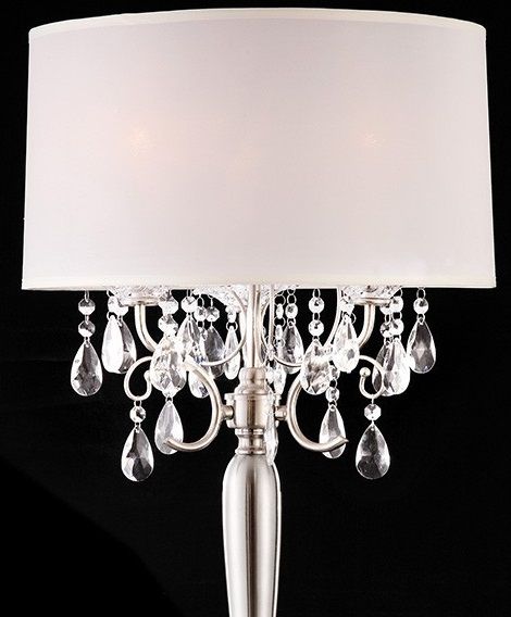 Furniture of America® Sophy Chrome Table Lamp-1