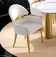 Furniture of America® Northam 2-Piece White/Matte Gold Arm Chair-1