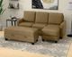 Emerald Home Dawson Mocha Chofa with Drop Down Table-1