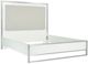 Michael Amini® Marquee Beige/Cloud White Eastern King Panel Bed-4